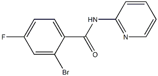 2-bromo-4-fluoro-N-pyridin-2-ylbenzamide Structure