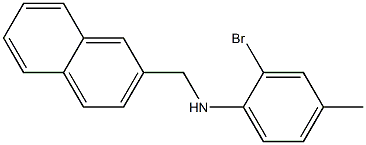 2-bromo-4-methyl-N-(naphthalen-2-ylmethyl)aniline Structure