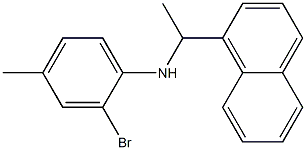 2-bromo-4-methyl-N-[1-(naphthalen-1-yl)ethyl]aniline 구조식 이미지