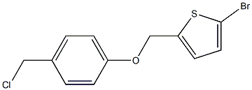 2-bromo-5-[4-(chloromethyl)phenoxymethyl]thiophene 구조식 이미지