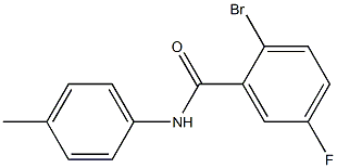 2-bromo-5-fluoro-N-(4-methylphenyl)benzamide Structure