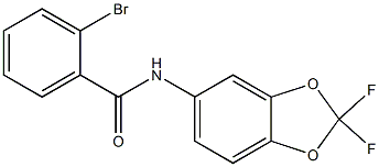 2-bromo-N-(2,2-difluoro-2H-1,3-benzodioxol-5-yl)benzamide Structure