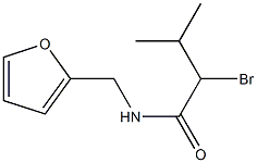 2-bromo-N-(2-furylmethyl)-3-methylbutanamide 구조식 이미지