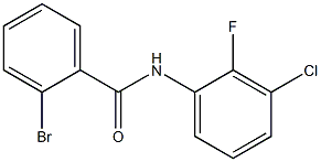 2-bromo-N-(3-chloro-2-fluorophenyl)benzamide 구조식 이미지