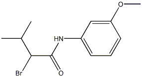 2-bromo-N-(3-methoxyphenyl)-3-methylbutanamide Structure