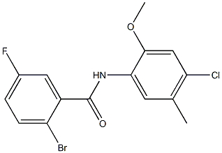2-bromo-N-(4-chloro-2-methoxy-5-methylphenyl)-5-fluorobenzamide 구조식 이미지