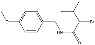 2-bromo-N-(4-methoxybenzyl)-3-methylbutanamide 구조식 이미지