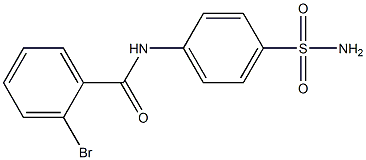 2-bromo-N-(4-sulfamoylphenyl)benzamide 구조식 이미지