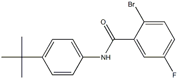 2-bromo-N-(4-tert-butylphenyl)-5-fluorobenzamide 구조식 이미지