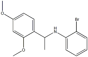 2-bromo-N-[1-(2,4-dimethoxyphenyl)ethyl]aniline 구조식 이미지