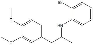 2-bromo-N-[1-(3,4-dimethoxyphenyl)propan-2-yl]aniline 구조식 이미지