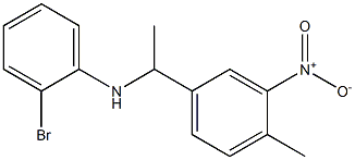 2-bromo-N-[1-(4-methyl-3-nitrophenyl)ethyl]aniline 구조식 이미지