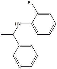 2-bromo-N-[1-(pyridin-3-yl)ethyl]aniline Structure