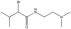 2-bromo-N-[2-(dimethylamino)ethyl]-3-methylbutanamide 구조식 이미지