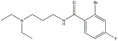 2-bromo-N-[3-(diethylamino)propyl]-4-fluorobenzamide 구조식 이미지