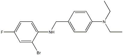 2-bromo-N-{[4-(diethylamino)phenyl]methyl}-4-fluoroaniline 구조식 이미지