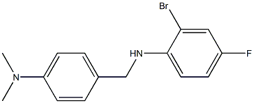 2-bromo-N-{[4-(dimethylamino)phenyl]methyl}-4-fluoroaniline Structure