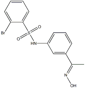 2-bromo-N-{3-[1-(hydroxyimino)ethyl]phenyl}benzene-1-sulfonamide Structure