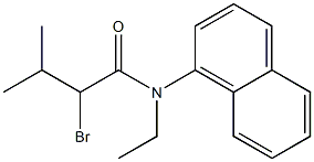 2-bromo-N-ethyl-3-methyl-N-(naphthalen-1-yl)butanamide Structure