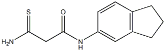 2-carbamothioyl-N-(2,3-dihydro-1H-inden-5-yl)acetamide 구조식 이미지