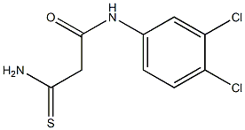 2-carbamothioyl-N-(3,4-dichlorophenyl)acetamide 구조식 이미지