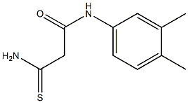 2-carbamothioyl-N-(3,4-dimethylphenyl)acetamide 구조식 이미지