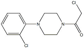 2-chloro-1-[4-(2-chlorophenyl)piperazin-1-yl]ethan-1-one Structure