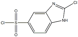 2-chloro-1H-benzimidazole-5-sulfonyl chloride Structure