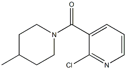 2-chloro-3-[(4-methylpiperidin-1-yl)carbonyl]pyridine Structure