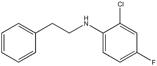 2-chloro-4-fluoro-N-(2-phenylethyl)aniline Structure