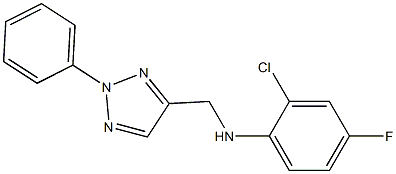 2-chloro-4-fluoro-N-[(2-phenyl-2H-1,2,3-triazol-4-yl)methyl]aniline Structure