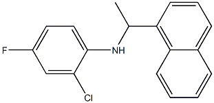 2-chloro-4-fluoro-N-[1-(naphthalen-1-yl)ethyl]aniline Structure