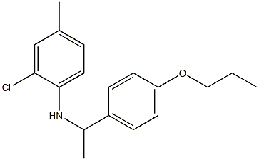 2-chloro-4-methyl-N-[1-(4-propoxyphenyl)ethyl]aniline 구조식 이미지