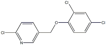 2-chloro-5-(2,4-dichlorophenoxymethyl)pyridine 구조식 이미지