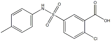 2-chloro-5-[(4-methylphenyl)sulfamoyl]benzoic acid Structure