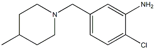 2-chloro-5-[(4-methylpiperidin-1-yl)methyl]aniline 구조식 이미지