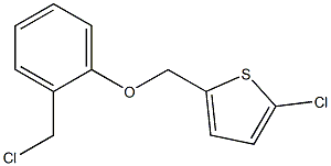 2-chloro-5-[2-(chloromethyl)phenoxymethyl]thiophene Structure