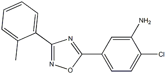 2-chloro-5-[3-(2-methylphenyl)-1,2,4-oxadiazol-5-yl]aniline Structure