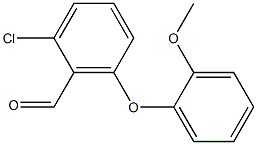 2-chloro-6-(2-methoxyphenoxy)benzaldehyde 구조식 이미지