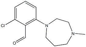 2-chloro-6-(4-methyl-1,4-diazepan-1-yl)benzaldehyde 구조식 이미지
