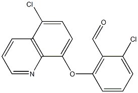 2-chloro-6-[(5-chloroquinolin-8-yl)oxy]benzaldehyde 구조식 이미지