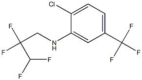 2-chloro-N-(2,2,3,3-tetrafluoropropyl)-5-(trifluoromethyl)aniline Structure