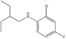 2-chloro-N-(2-ethylbutyl)-4-fluoroaniline 구조식 이미지