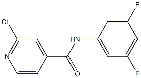 2-chloro-N-(3,5-difluorophenyl)pyridine-4-carboxamide 구조식 이미지