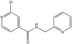 2-chloro-N-(pyridin-2-ylmethyl)pyridine-4-carboxamide 구조식 이미지