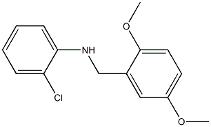 2-chloro-N-[(2,5-dimethoxyphenyl)methyl]aniline Structure