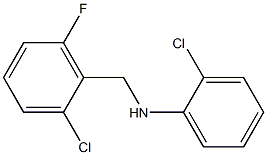 2-chloro-N-[(2-chloro-6-fluorophenyl)methyl]aniline 구조식 이미지