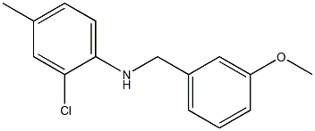 2-chloro-N-[(3-methoxyphenyl)methyl]-4-methylaniline Structure