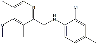 2-chloro-N-[(4-methoxy-3,5-dimethylpyridin-2-yl)methyl]-4-methylaniline 구조식 이미지