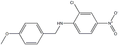 2-chloro-N-[(4-methoxyphenyl)methyl]-4-nitroaniline Structure